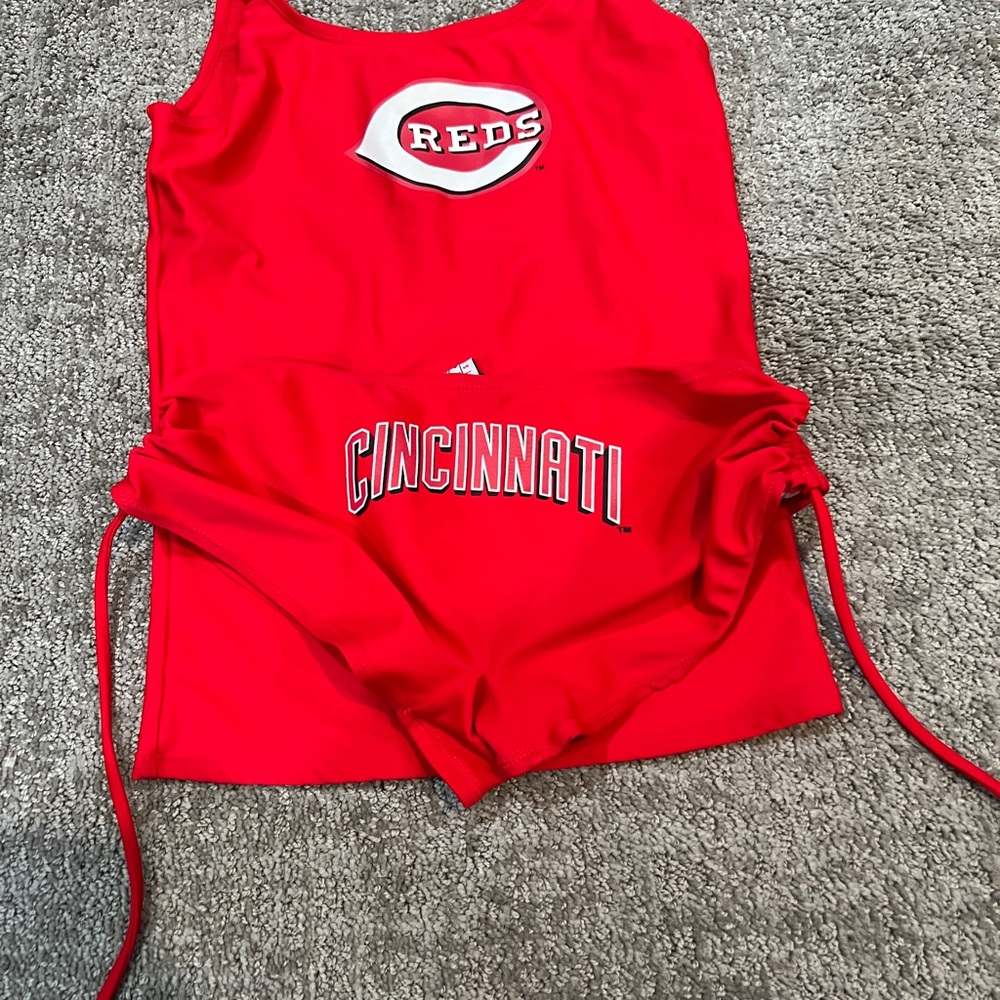 Cincinnati Reds Tankini Swim Suit - Picture 5 of 8